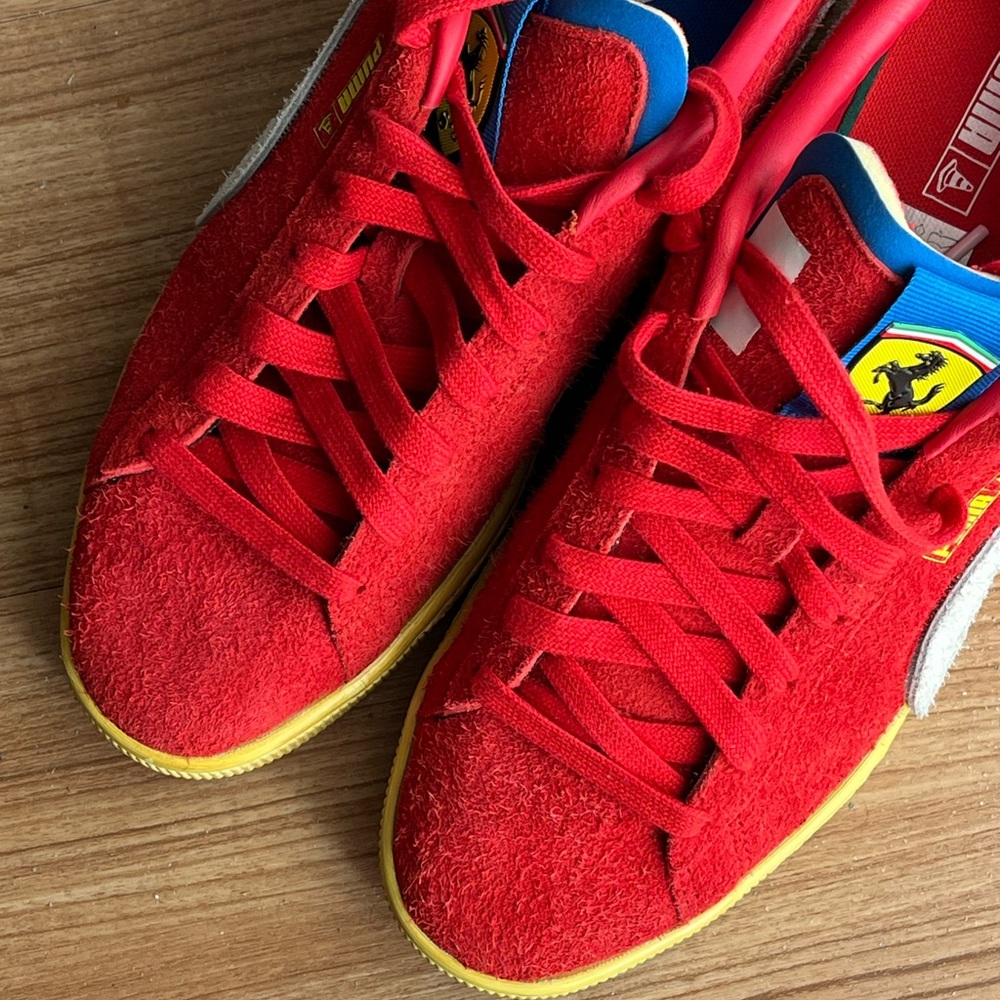 Puma Ferrari x Joshua Vides Suede Sneakers Sz 12